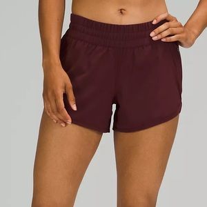 Lululemon Maroon Running Shorts